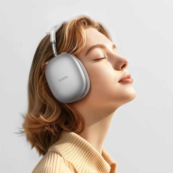 HOCO W55 Plus Extra ANC Wireless Headphones – Bluetooth Over-Ear Headset, 120h/170h Battery, Deep Bass & Mic